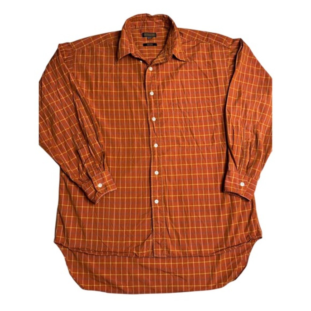 Vintage‎ Coach Button Down Shirt Men's Large USA Made Plaid